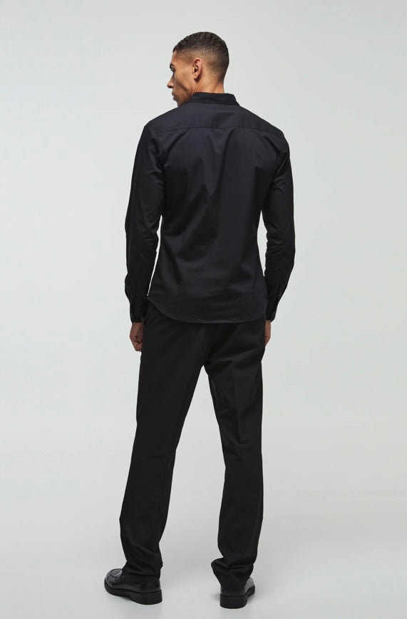 CHEMISE CINTRÉE À MANCHES LONGUES