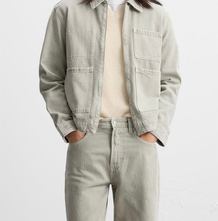 Veste en jean à poches