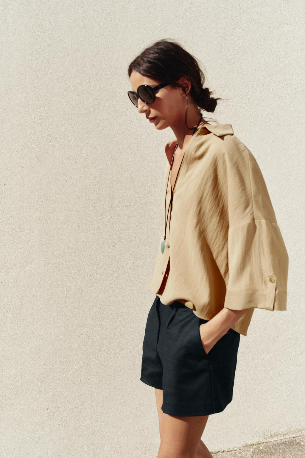 CHEMISE MANCHES COURTES LARGES