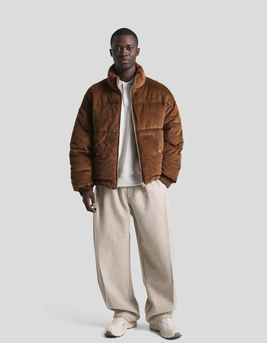 DOUDOUNE EN VELOURS CÔTELÉ