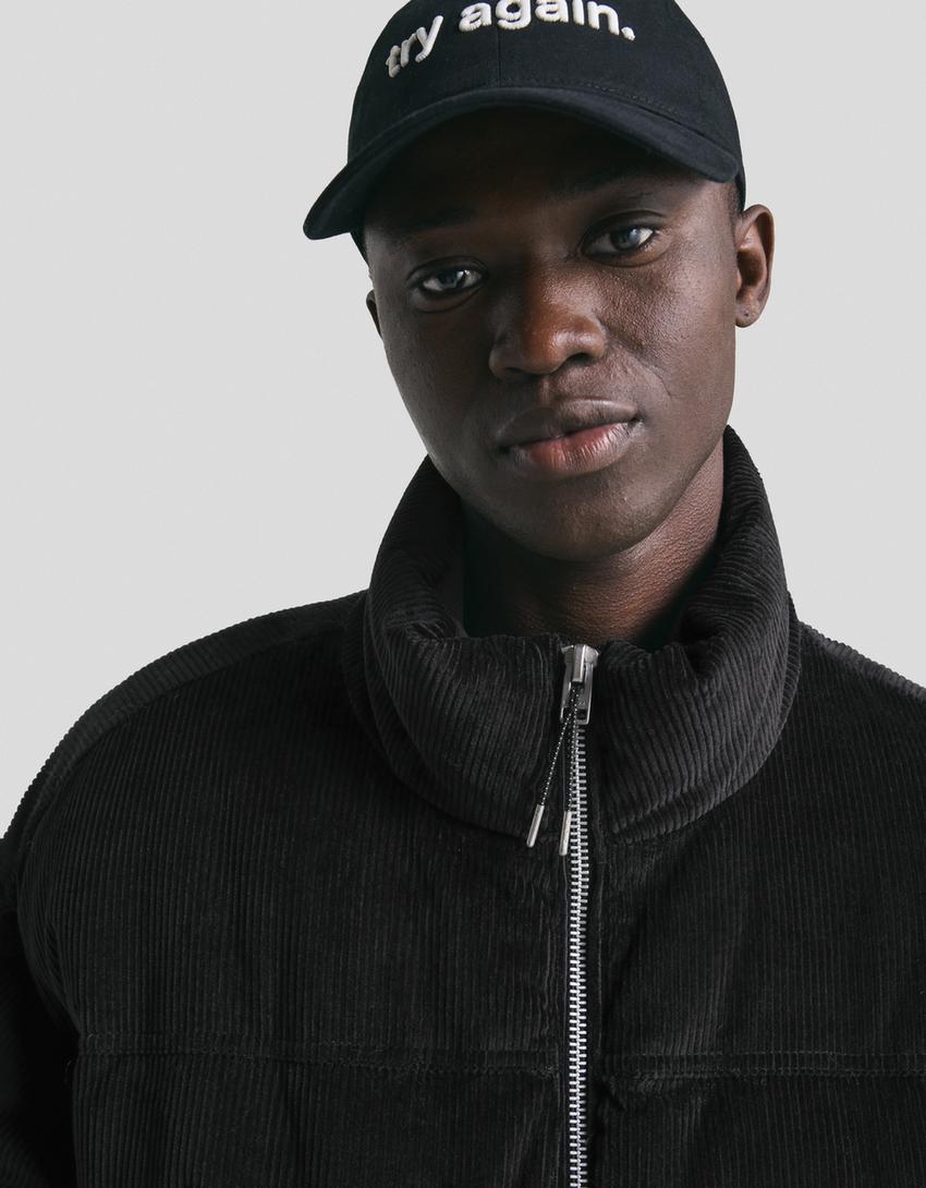 DOUDOUNE EN VELOURS CÔTELÉ