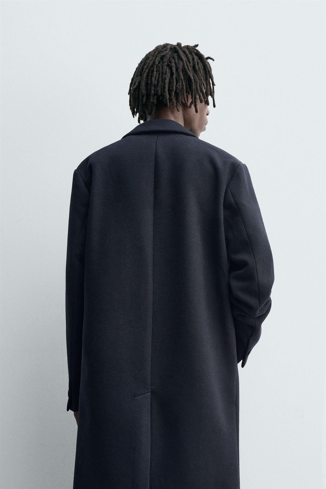 MANTEAU REGULAR FIT AVEC LAINE