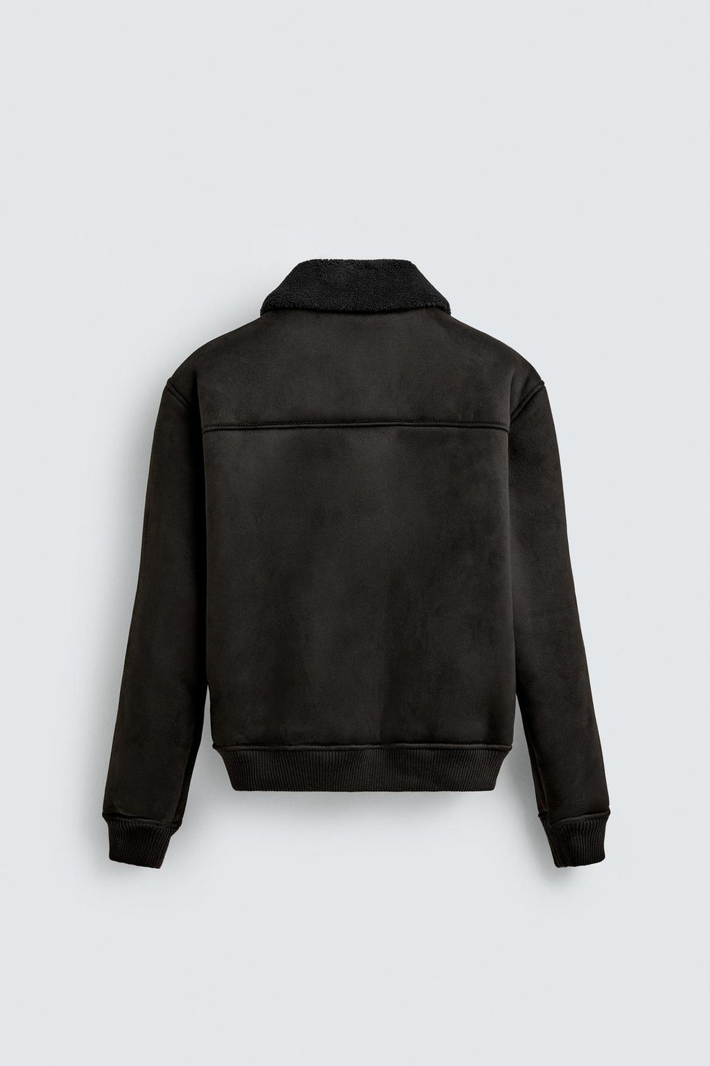 VESTE EFFET DAIM COMBINÉ