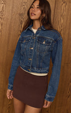 VESTE AJUSTÉE EN JEAN VINTAGE