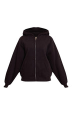 PETITE HOODIE NOIR À ZIP