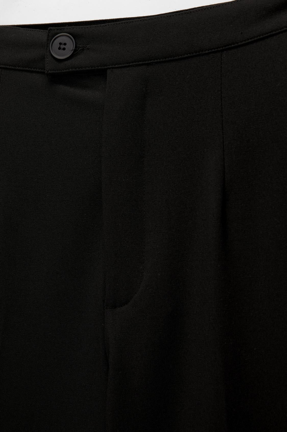 PANTALON DE VILLE TAILLE HAUTE À PINCES