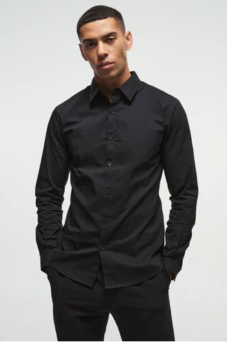 CHEMISE CINTRÉE À MANCHES LONGUES