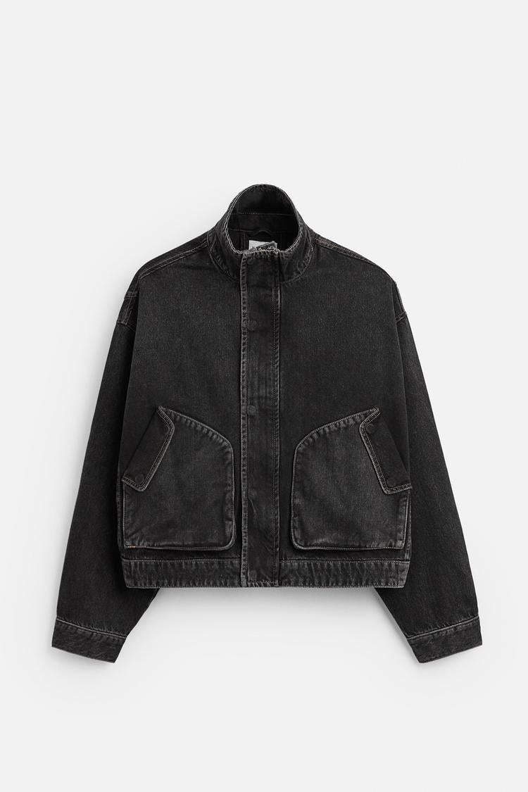 Veste en jean coupe carrée