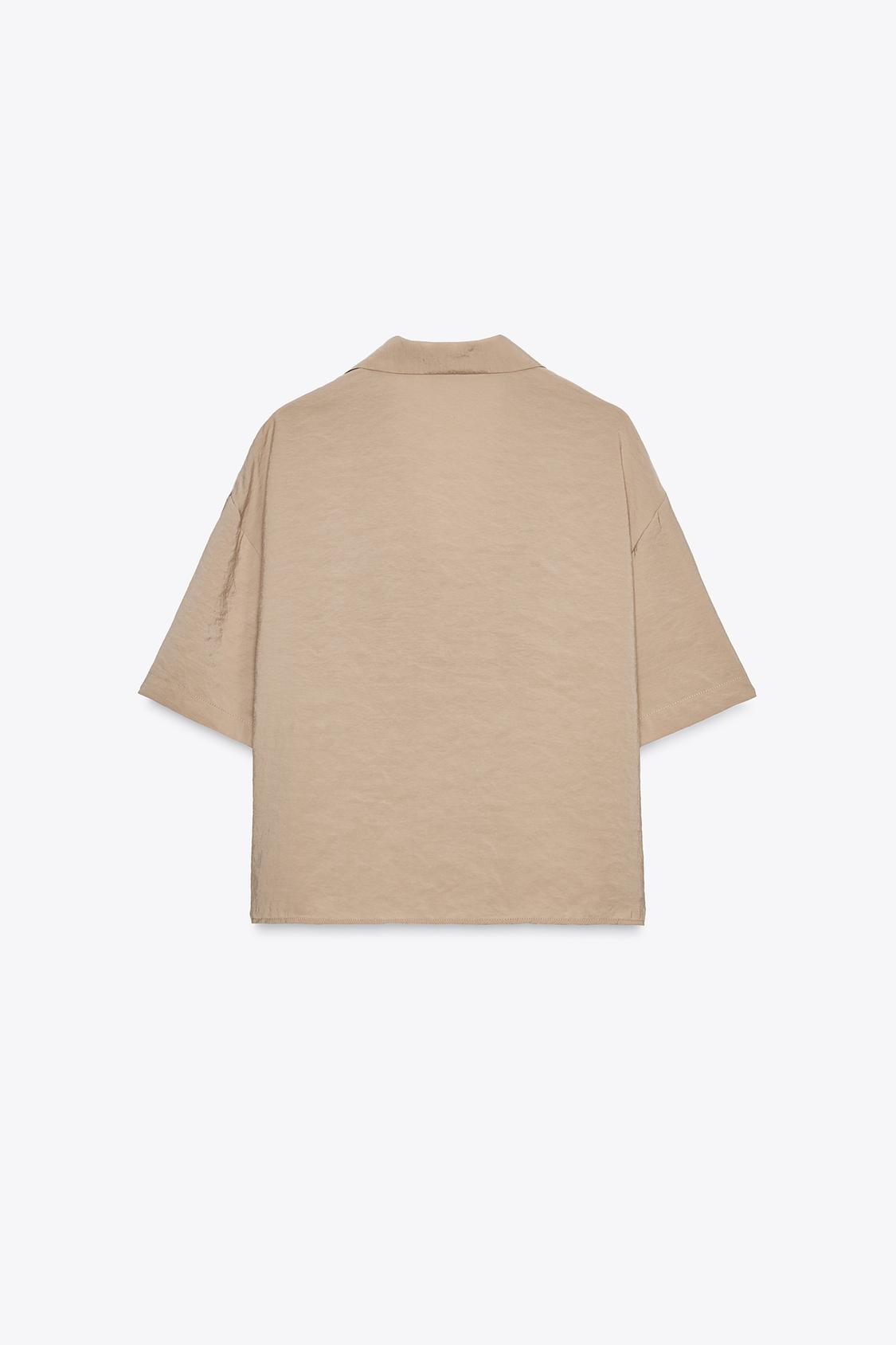 CHEMISE FLUIDE MANCHES COURTES