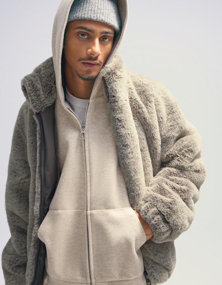 BLOUSON FAUSSE FOURRURE