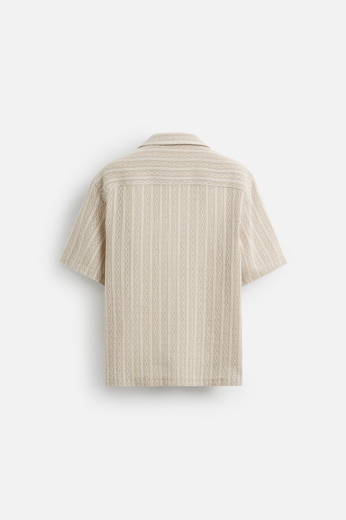 CHEMISE JACQUARD GÉOMÉTRIQUE