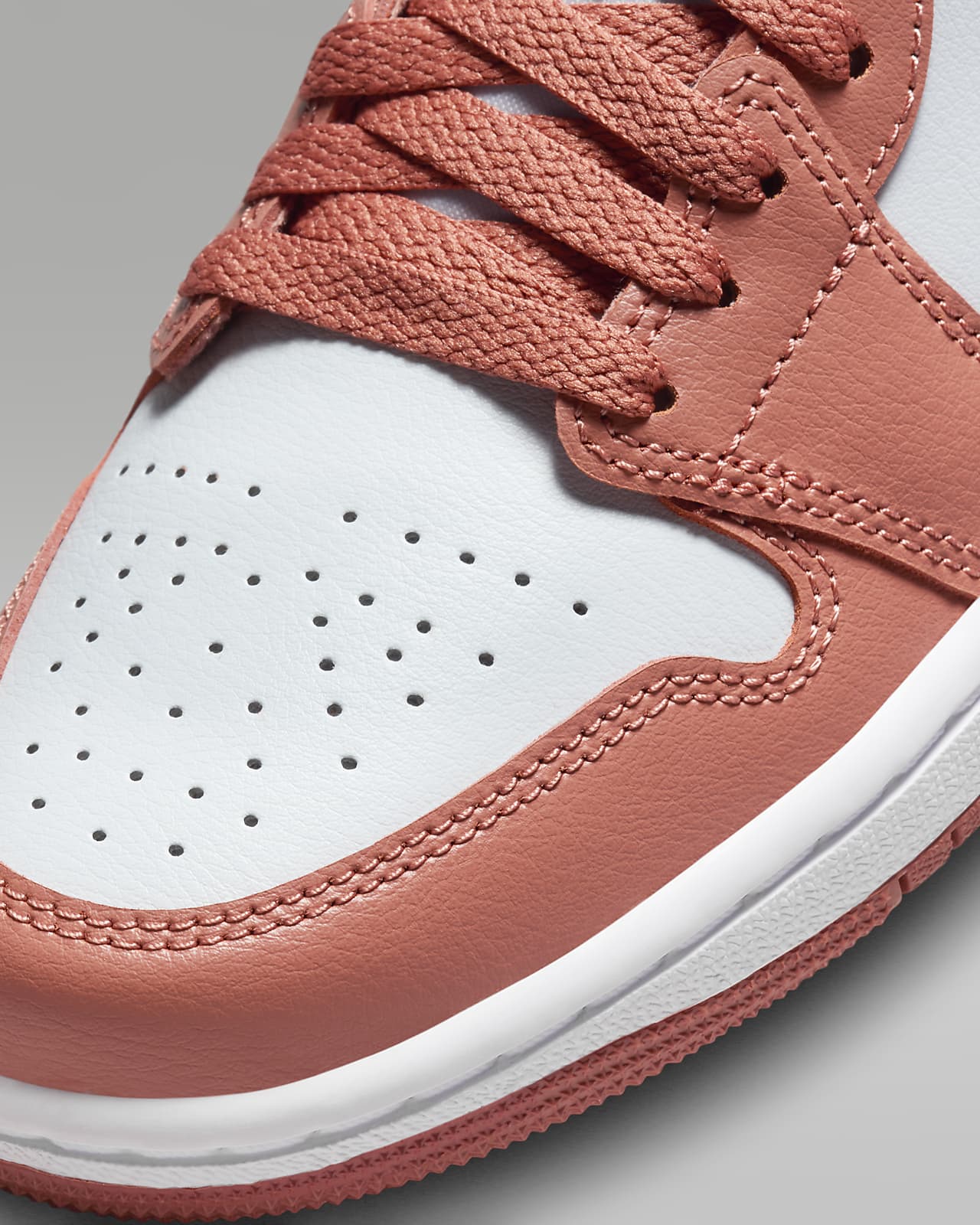 Air Jordan 1 Low - Rose / Blanc