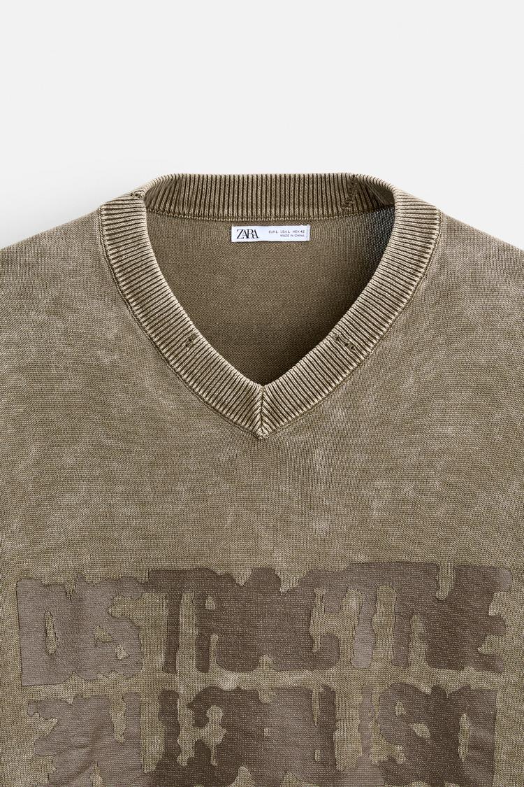 Pull a Imprimé texte