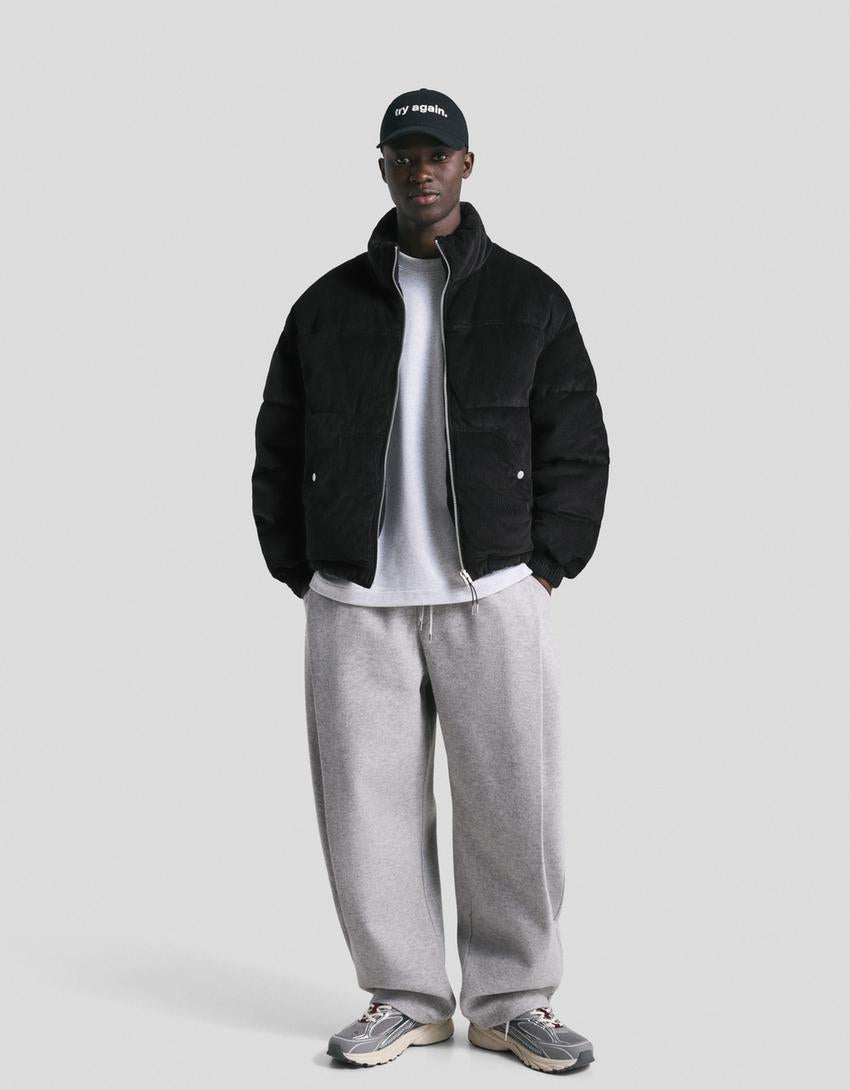 DOUDOUNE EN VELOURS CÔTELÉ