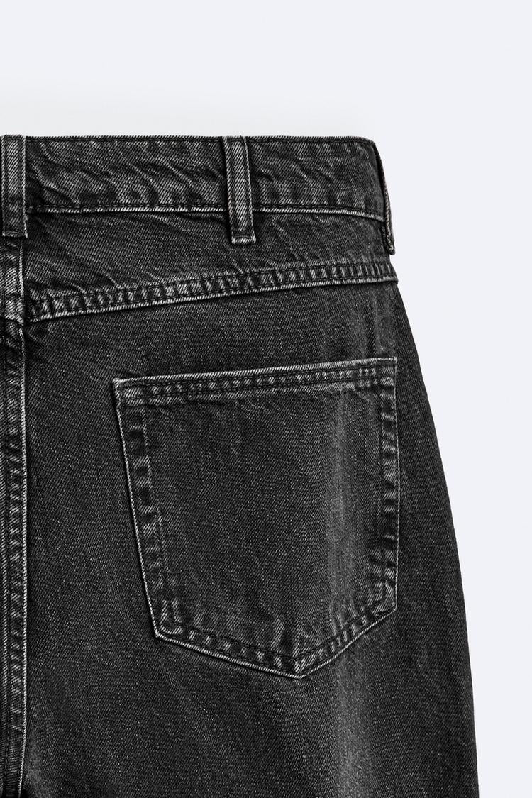 Jean flare fit zippé - Noir