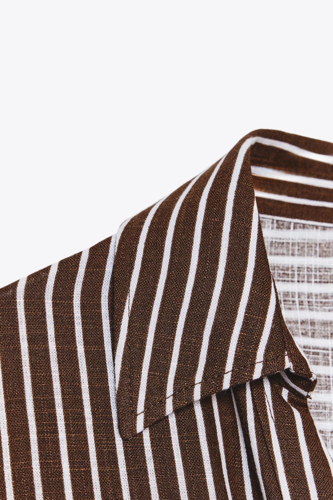 CHEMISE COURTE EN LIN