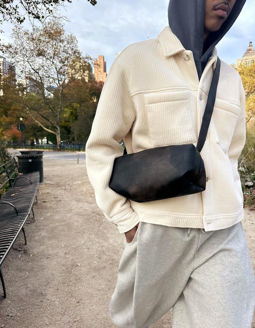 BLOUSON BOXY FIT EFFET MOUTON SYNTHÉTIQUE