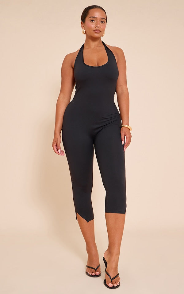 SHAPE COMBINAISON CAPRI EN SCULPT NOIR À DOS NU