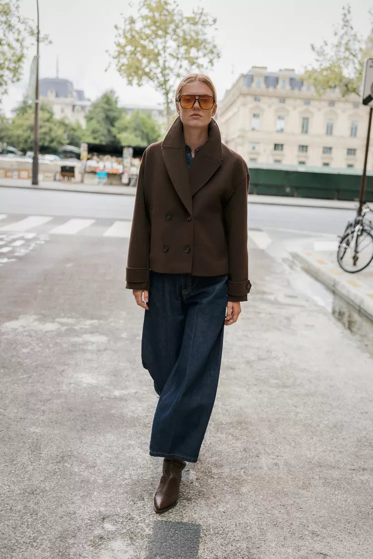 MANTEAU COURT CROISÉ