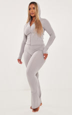 SHAPE HOODIE SCULPT GRIS À ZIP