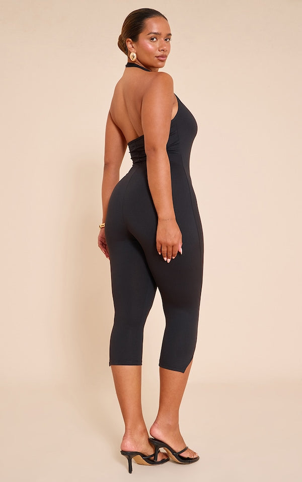 SHAPE COMBINAISON CAPRI EN SCULPT NOIR À DOS NU