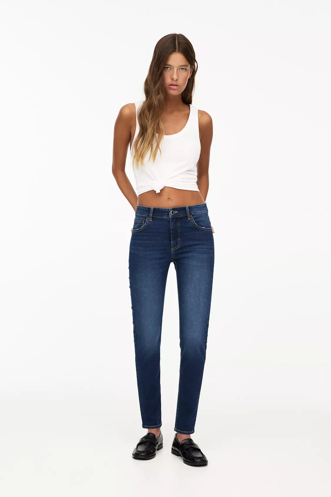 JEAN SKINNY MID RISE