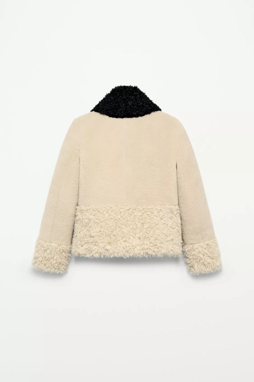 VESTE PATCHWORK EFFET FOURRURE THE ITEM ZARA WOMAN