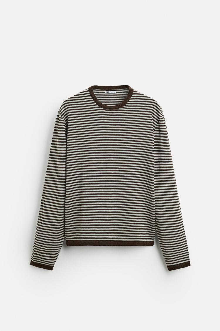 Pull en jacquard à rayures