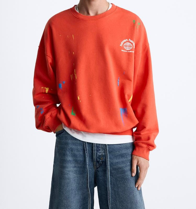 Sweat éclaboussures Inscriptions