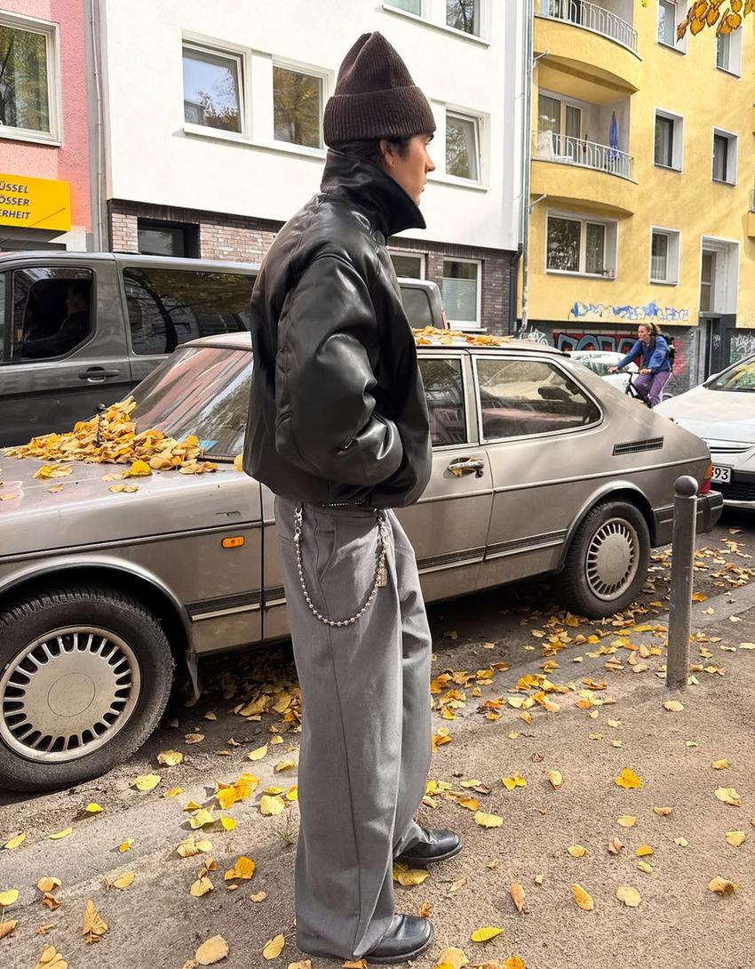 DOUDOUNE BOUFFANTE SIMILICUIR