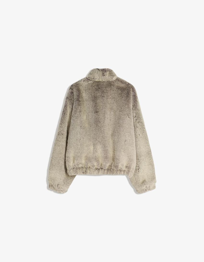 BLOUSON FAUSSE FOURRURE