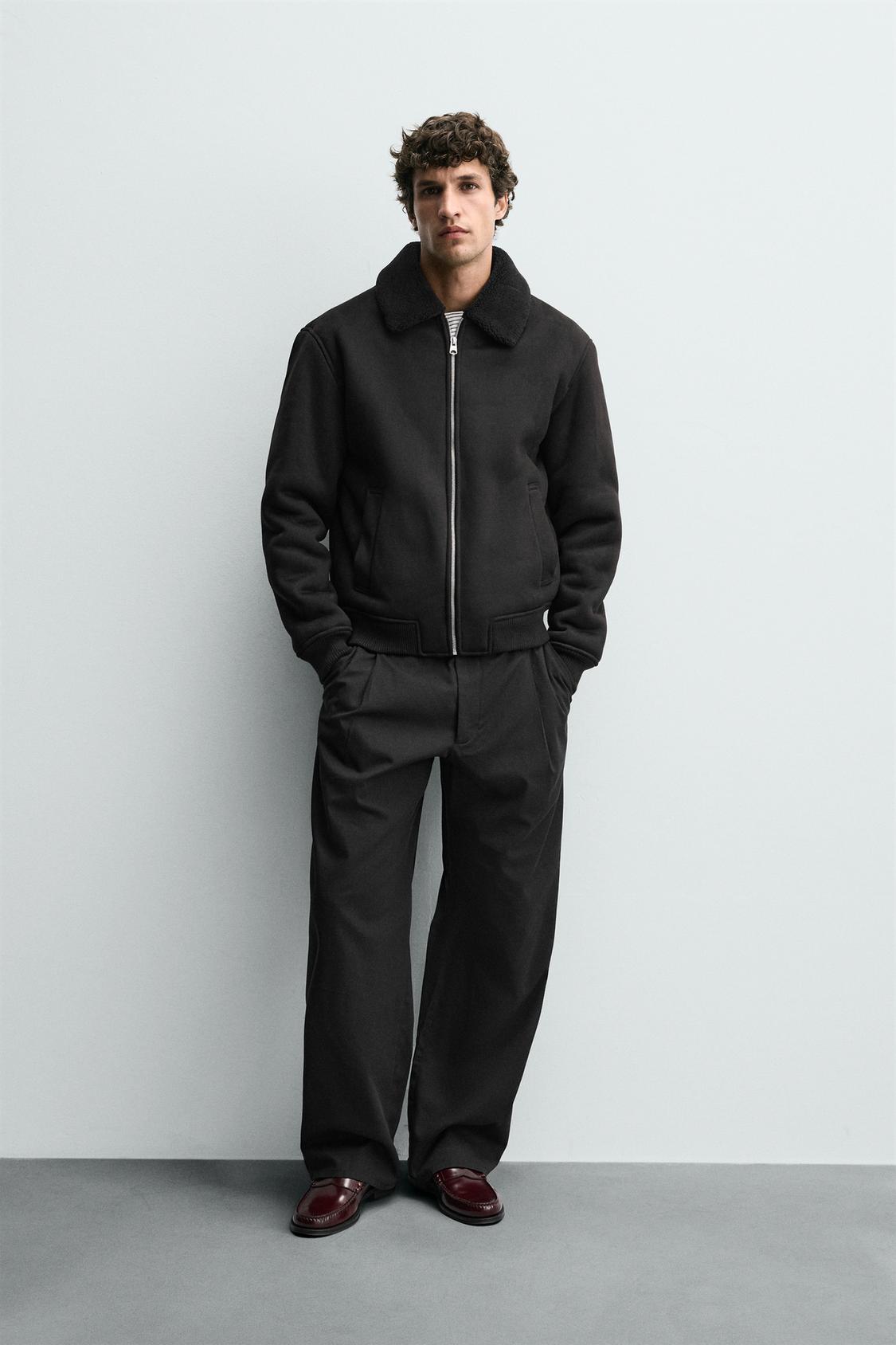 VESTE EFFET DAIM COMBINÉ