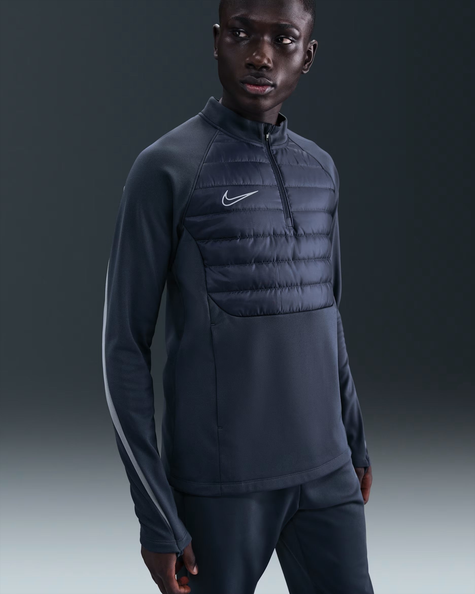 Haut de foot à demi-zip Therma-FIT