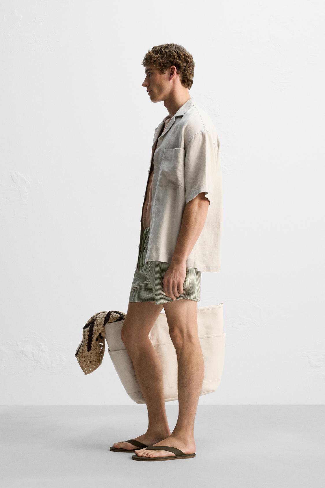 MAILLOT DE BAIN COURT SEERSUCKER