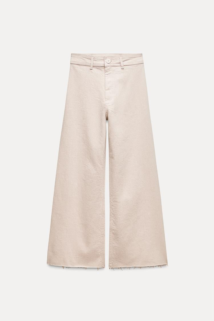 Jean collection zw marine droit a taille haute - Bleu