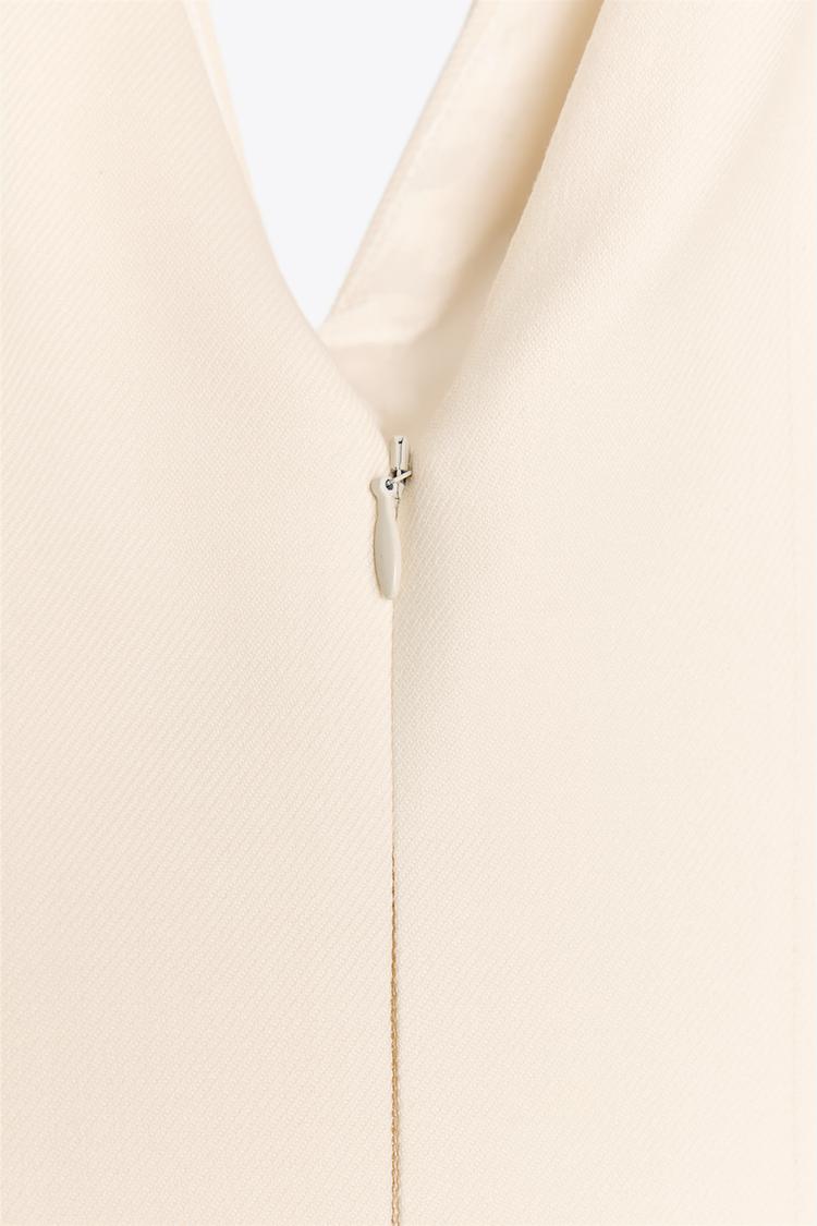 Robe courte à volume zw collection - Blanc