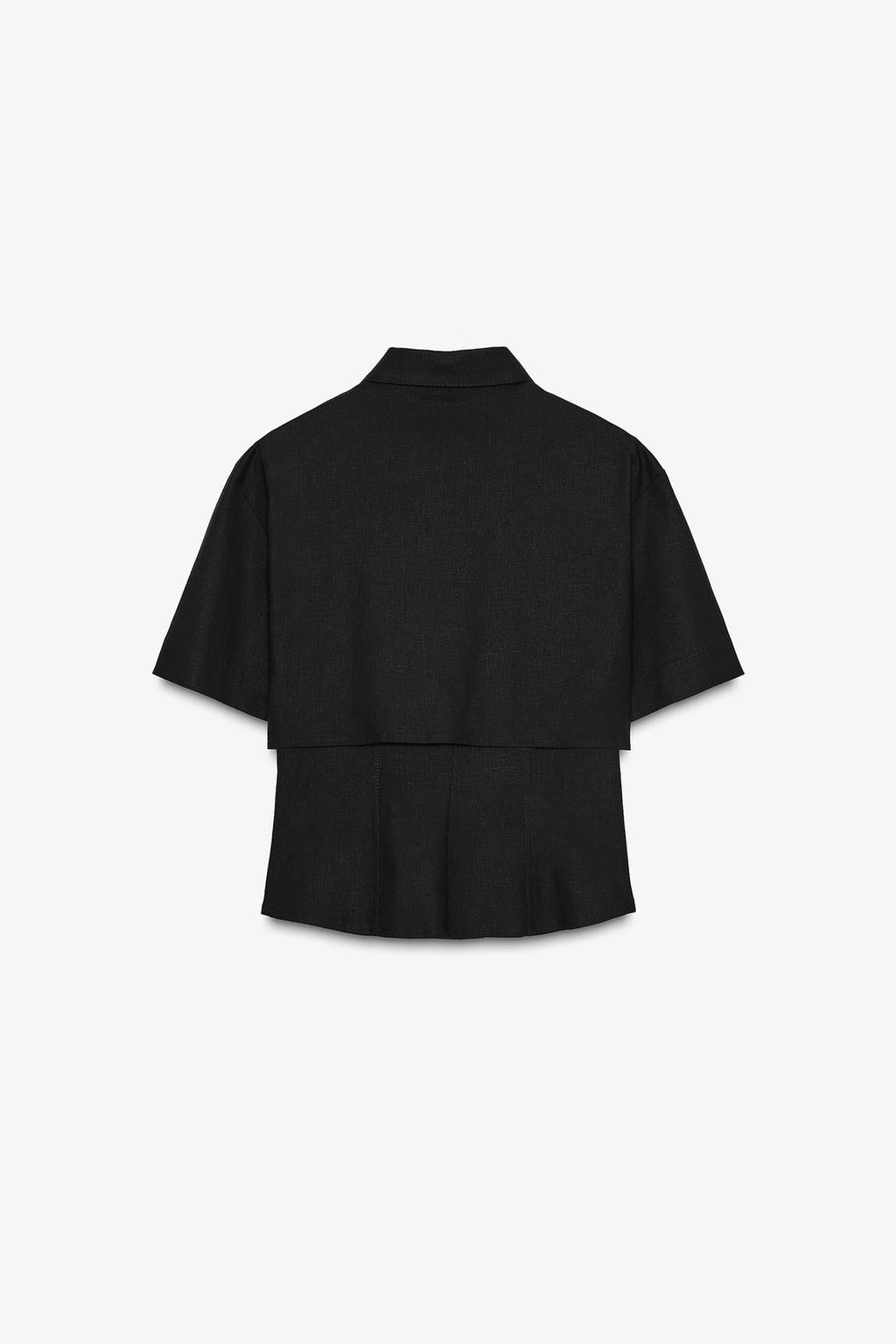 CHEMISE AJUSTÉE AVEC LIN DOUBLE ÉPAISSEUR