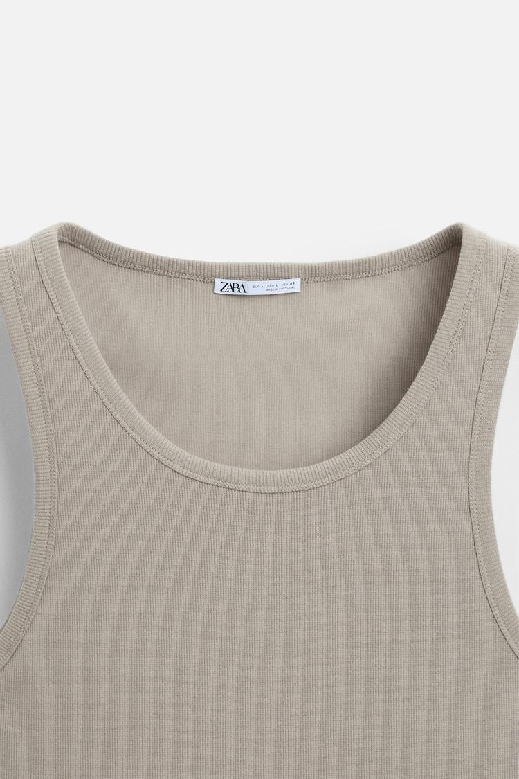 Débardeur Cotelé - Blanc