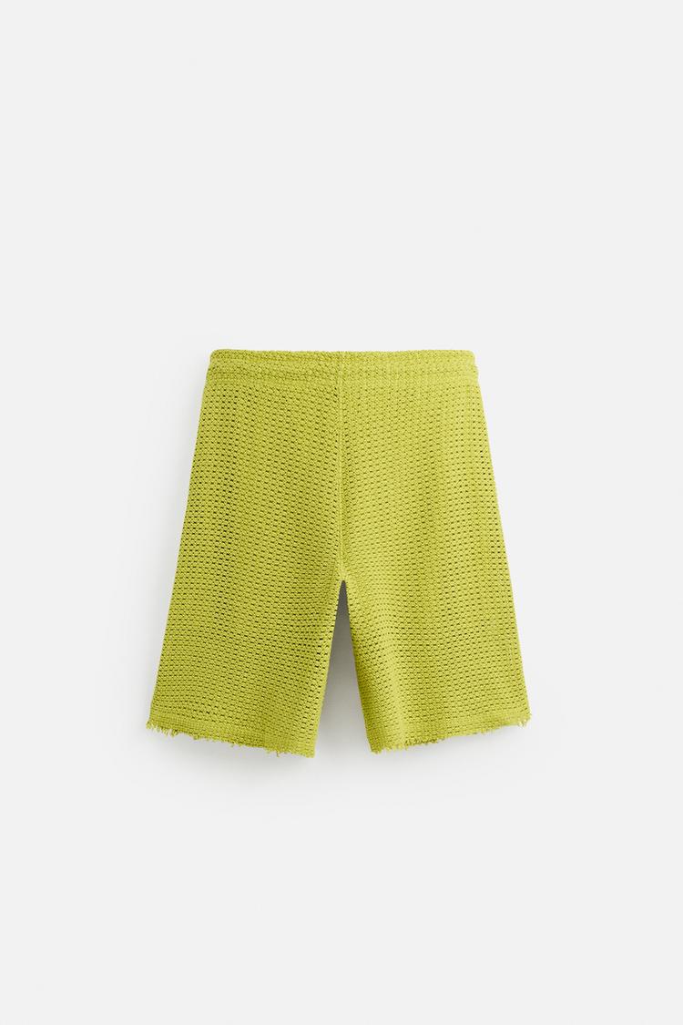 BERMUDA STRUCTURÉE AJOURÉE