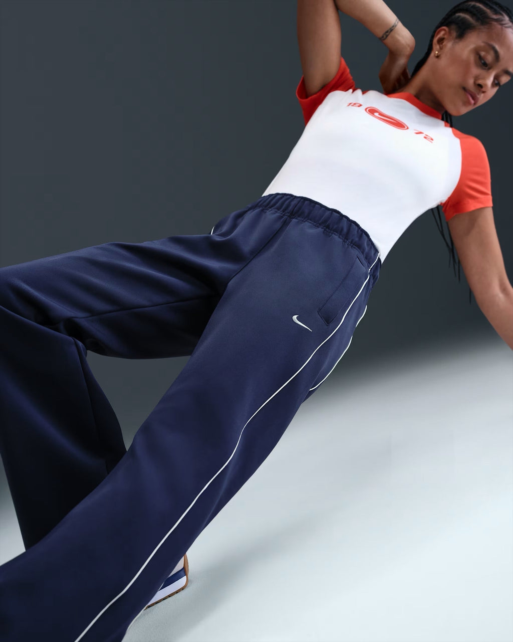 Pantalon En Maille Coupe Slim à Taille Mi-Haute