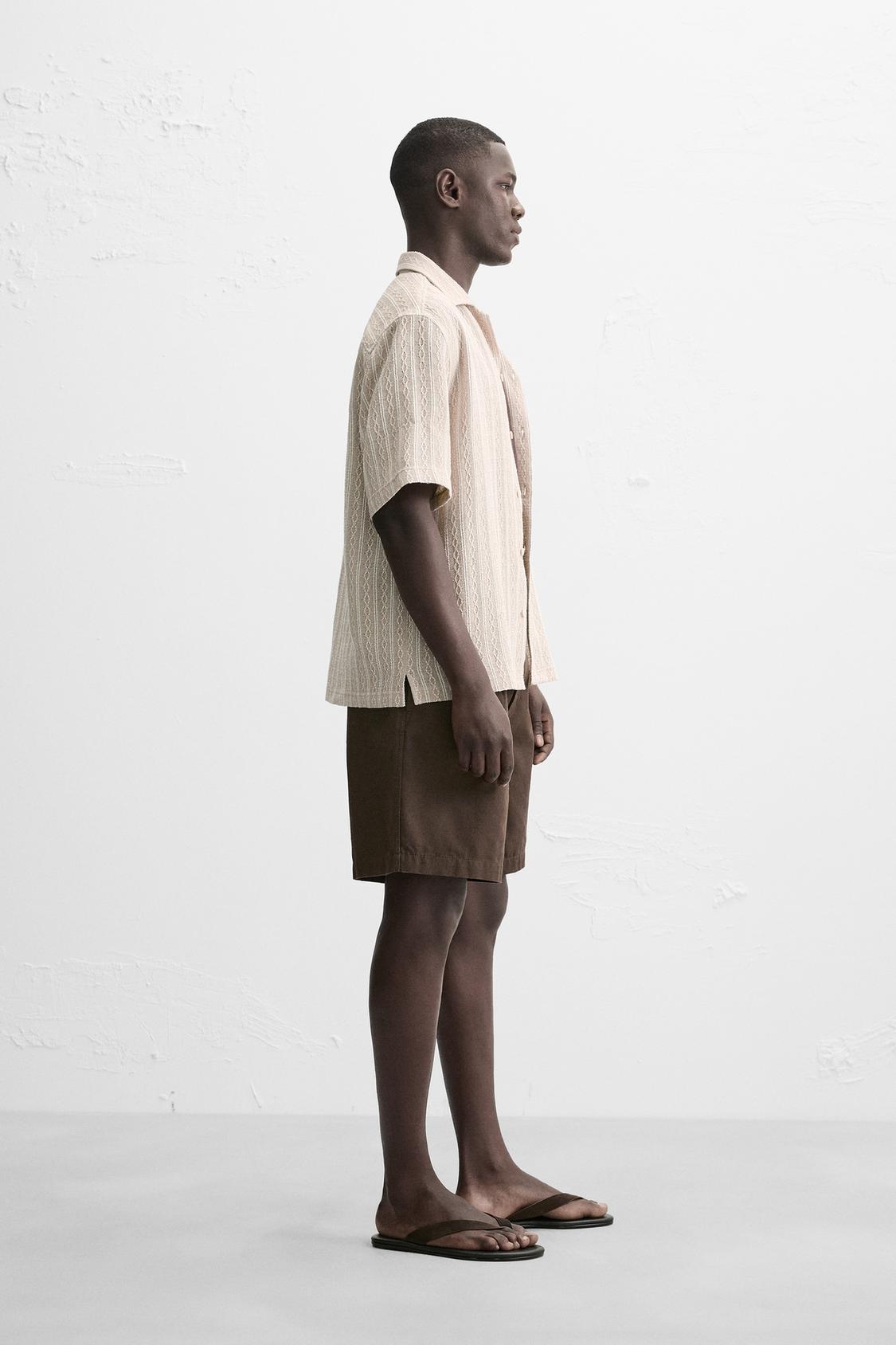 CHEMISE JACQUARD GÉOMÉTRIQUE