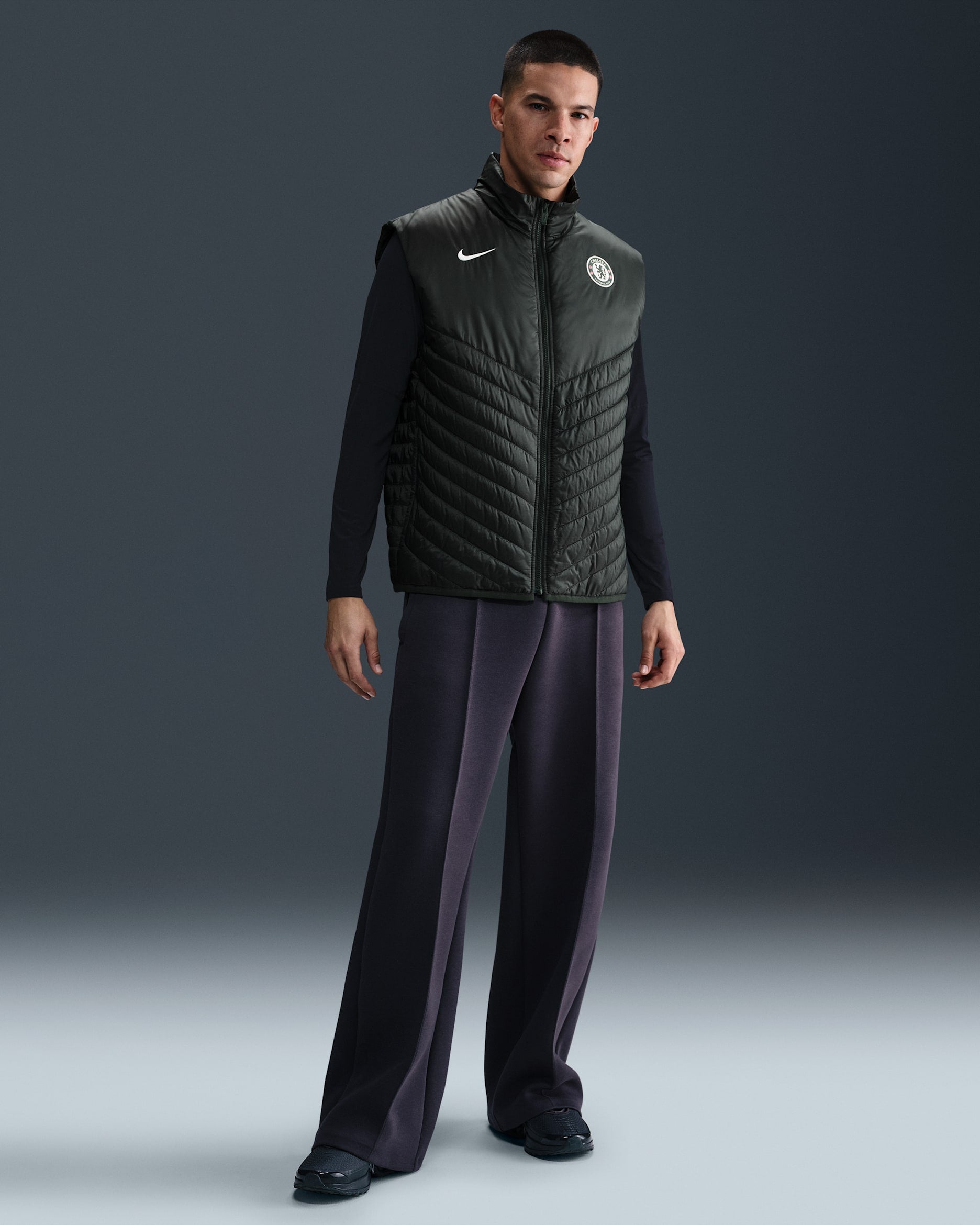 Doudoune sans manches de foot d'épaisseur moyenne Nike Therma-FIT