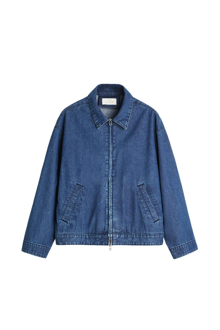 Veste en jean à zip