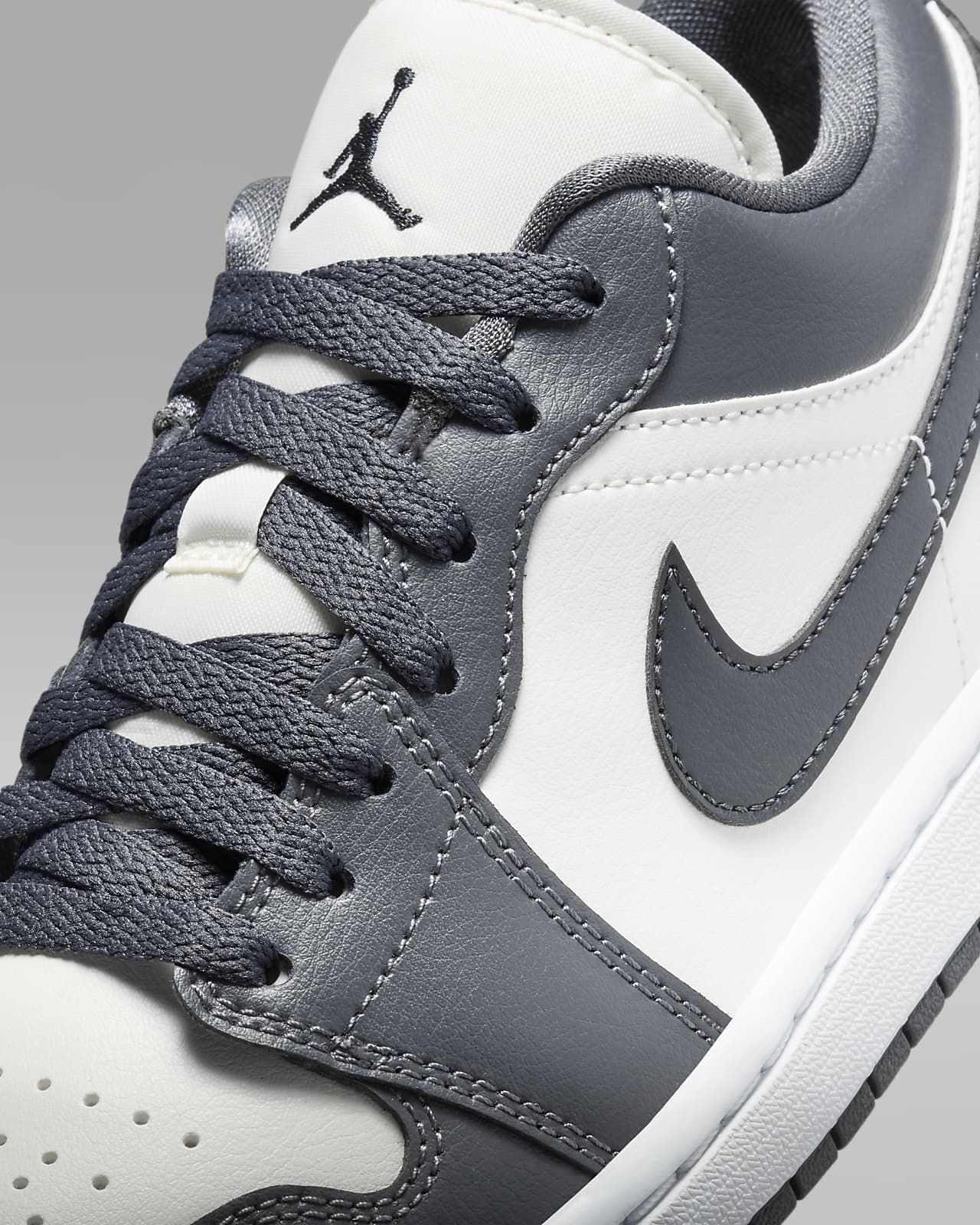 Air Jordan 1 Low - Gris / Blanc