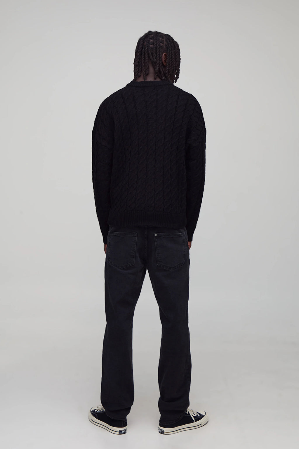 BOXY FIT CABLE KNITTED JUMP