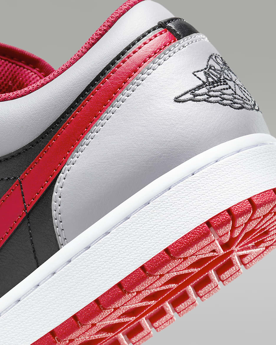 Air Jordan 1 Low - Gris / Rouge