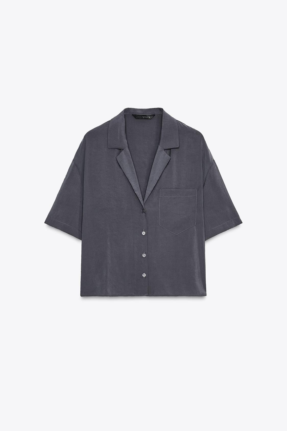 CHEMISE FLUIDE MANCHES COURTES