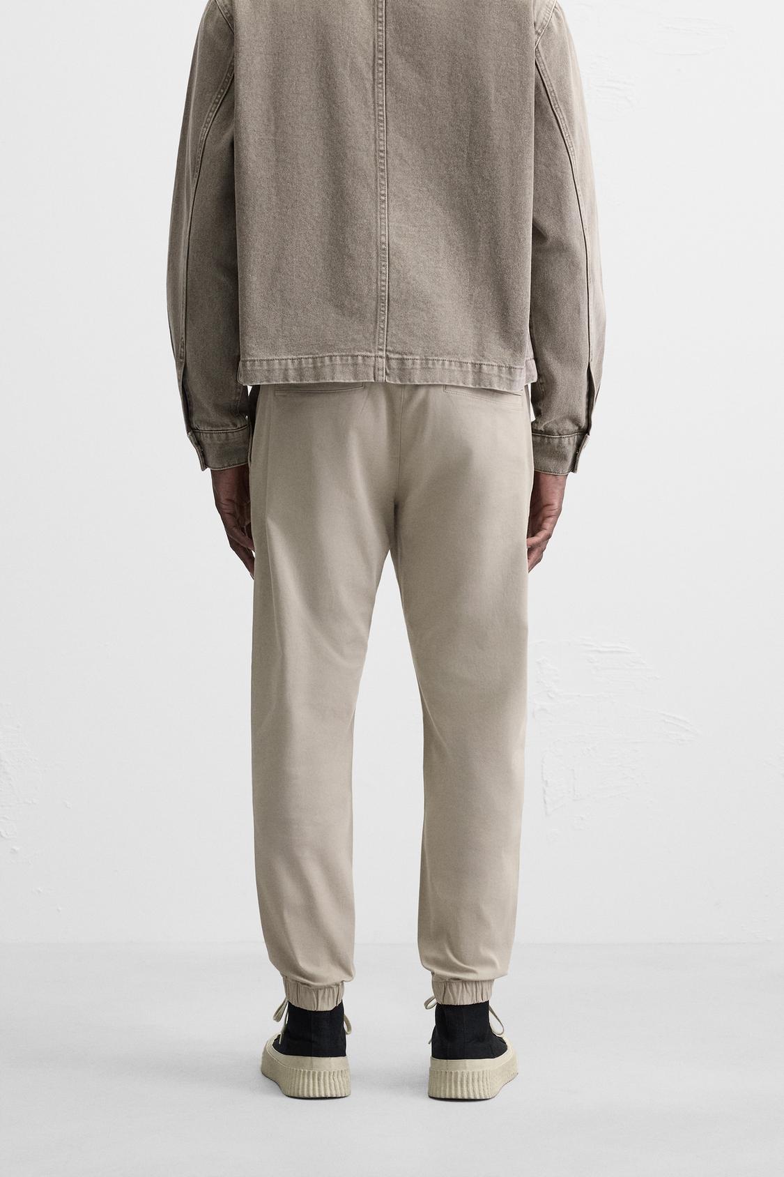 PANTALON DÉLAVÉ AVEC TAILLE JOGGING