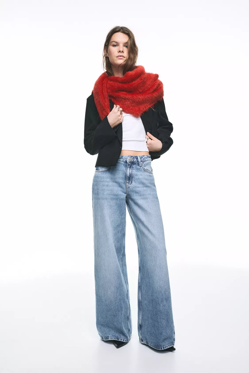 JEANS WIDE LEG TAILLE BASSE