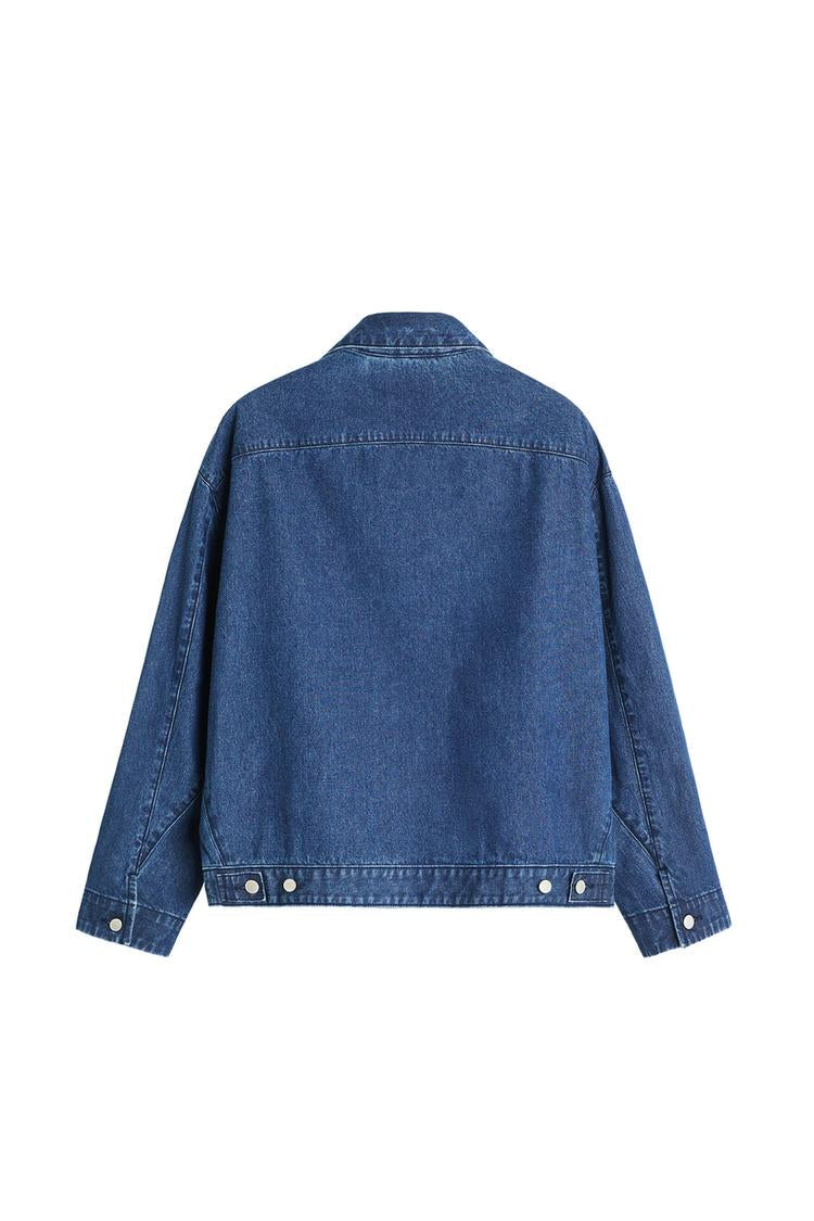 Veste en jean à zip